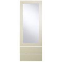 Cooke & Lewis Raffello High Gloss Cream Slab Tall Dresser Door & Drawer Front (W)500mm Set of 3