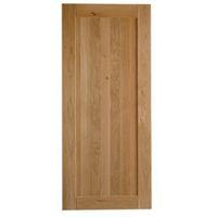 Cooke & Lewis Chesterton Solid Oak Tall Fridge Freezer Door (W)600mm