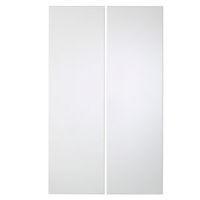 Cooke & Lewis Raffello High Gloss White Slab Tall Corner Wall Door (W)625mm Set of 2