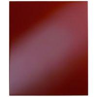 Cooke & Lewis Raffello High Gloss Red Slab Integrated Appliance Door (W)600mm