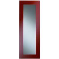 Cooke & Lewis Raffello High Gloss Red Slab Glazed Bridging Door / Pan Drawer Front (W)1000mm