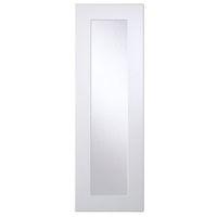 Cooke & Lewis Raffello High Gloss White Slab Tall Glazed Door (W)300mm