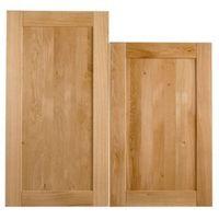 Cooke & Lewis Chesterton Solid Oak Tall Larder Door (W)600mm Set of 2