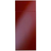 Cooke & Lewis Raffello High Gloss Red Slab Drawerline Door & Drawer Front (W)300mm Set Door & 1 Drawer Pack