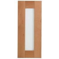 cooke lewis chesterton solid oak glazed door w300mm