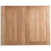 Cooke & Lewis Chesterton Solid Oak Larder Door (W)600mm Set of 2