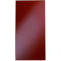 Cooke & Lewis Raffello High Gloss Red Slab Fridge Freezer Door (W)600mm