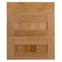 Cooke & Lewis Chesterton Solid Oak Drawer Front (W)600mm Set of 3