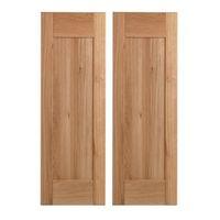 Cooke & Lewis Chesterton Solid Oak Tall Corner Wall Door (W)625mm Set of 2