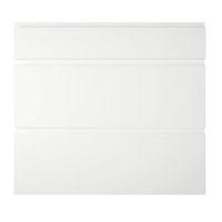 Cooke & Lewis Appleby High Gloss White Pan Drawer Front (W)800mm Set of 3