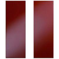 Cooke & Lewis Raffello High Gloss Red Slab Corner Wall Door (W)625mm Set of 2