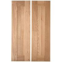 Cooke & Lewis Chesterton Solid Oak Larder Door (W)300mm Set of 2