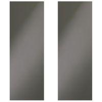 Cooke & Lewis Raffello High Gloss Anthracite Corner Wall Door (W)625mm Set of 2