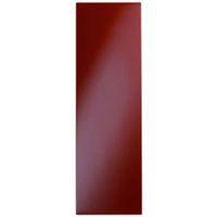 Cooke & Lewis Raffello High Gloss Red Slab Larder Door (W)300mm Set of 2