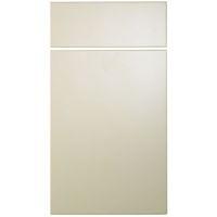 Cooke & Lewis Raffello High Gloss Cream Slab Drawer Line Door & Drawer Front (W)400mm Set Door & 1 Drawer Pack