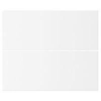 Cooke & Lewis Raffello High Gloss White Slab Tower Drawer Front (W)600mm Set of 2