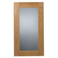 Cooke & Lewis Chesterton Solid Oak Tall Glazed Door (W)500mm