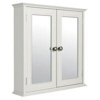 Cooke & Lewis Romano Double Door White Mirror Cabinet