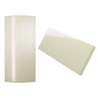 Cooke & Lewis High Gloss Cream Standard Curved Door & Filler Post Kit