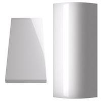 Cooke & Lewis High Gloss White External Tall Curved Door & Wall Post Kit Set of 2