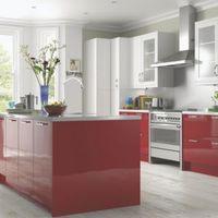 cooke lewis high gloss red contemporary op4 door frame w500mm