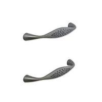 Cooke & Lewis Antique Pewter Effect Curved Cabinet Handle Pack of 2