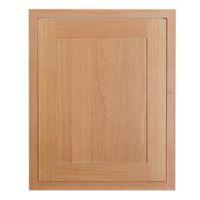 Cooke & Lewis Carisbrooke Oak Framed Tall Single Oven Housing Door (W)600mm