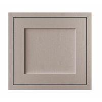 Cooke & Lewis Carisbrooke Taupe Framed Fixed Frame Semi-Integrated Appliance Door (W)600mm