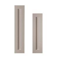 cooke lewis carisbrooke taupe tall larder door w300mm set of 2