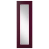 Cooke & Lewis Raffello High Gloss Aubergine Tall Glazed Door (W)300mm