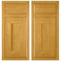 Cooke & Lewis Carisbrooke Oak Framed Corner Base Drawerline Door (W)925mm Set of 2