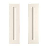 Cooke & Lewis Carisbrooke Ivory Tall Corner Wall Door (W)625mm Set of 2