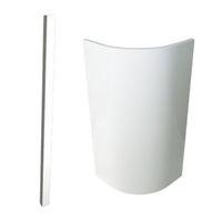 Cooke & Lewis High Gloss White Curved Standard Door & Filler Post Kit Set of 2