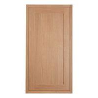 cooke lewis carisbrooke oak framed fixed frame tall larder door w600mm