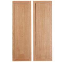 Cooke & Lewis Carisbrooke Oak Framed Larder Door (W)300mm Set of 2