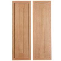 cooke lewis carisbrooke oak framed larder door w300mm set of 2