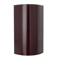Cooke & Lewis High Gloss Aubergine Curved Wall & Base Door