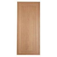 Cooke & Lewis Carisbrooke Oak Framed Fridge Freezer Door (W)600mm