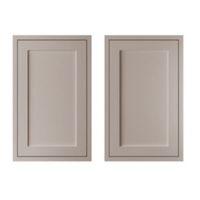 Cooke & Lewis Carisbrooke Taupe Framed Larder Door (W)600mm Set of 2