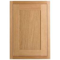 Cooke & Lewis Carisbrooke Oak Framed Fixed Frame Larder Door (W)600mm