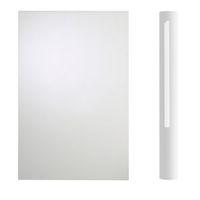 cooke lewis high gloss white curved base pilaster kit h900mm w70mm d59 ...