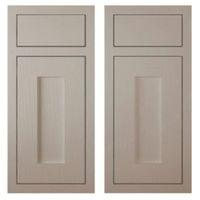 cooke lewis carisbrooke taupe framed corner base drawerline door w925m ...