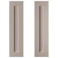 cooke lewis carisbrooke taupe larder door w300mm set of 2