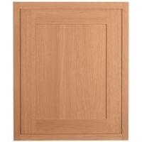 Cooke & Lewis Carisbrooke Oak Framed Fixed Frame Fridge Freezer Door (W)600mm