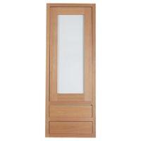 Cooke & Lewis Carisbrooke Oak Framed Tall Dresser Door & Drawer Front (W)500mm Set of 3