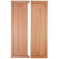 Cooke & Lewis Carisbrooke Oak Framed Corner Wall Door (W)625mm Set of 2