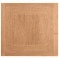 Cooke & Lewis Carisbrooke Oak Framed Fixed Frame Semi-Integrated Appliance Door (W)600mm