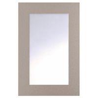 cooke lewis carisbrooke taupe glazed door w500mm