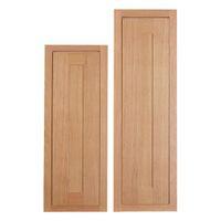 Cooke & Lewis Carisbrooke Oak Framed Tall Larder Door (W)300mm Set of 2
