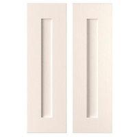 Cooke & Lewis Carisbrooke Ivory Framed Tall Corner Doors (W)268mm Set of 2 Corner Doors